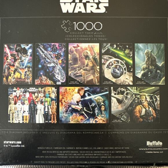 Disney Star Wars BUFFALO 1000 Piece Puzzle Lucas Films‎ #10600 NEW SEALED - Picture 5 of 5